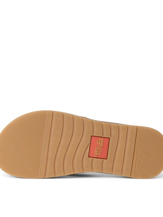 MEN\'S FREE FLY X REEF OJAI COLLAB \'NUBUCK\' LEATHER SANDALS/FLIP-FLOPS, 9, NIB!! main image 7